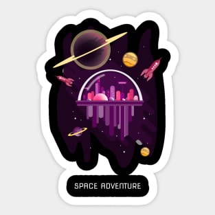 Space adventure - the universe is waiting Sticker